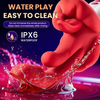 Heated Rose Toy with Licking Motion