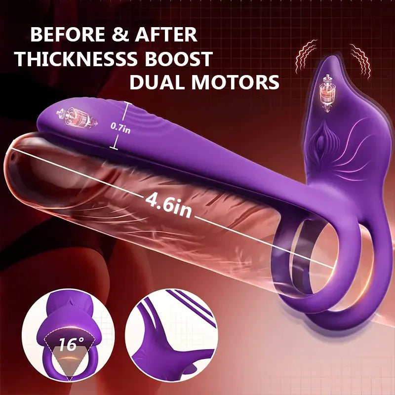 Fox Tail Vibrating Couples Pleasure Ring