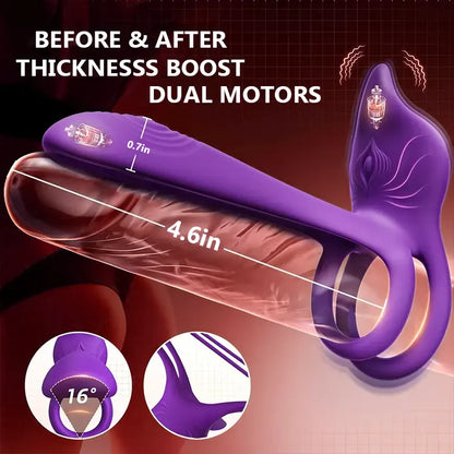 Fox Tail Vibrating Couples Pleasure Ring