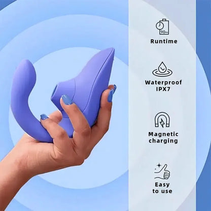 Blue U-Shaped Mini Vibrator