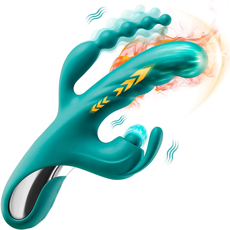 Triple Action Heated Rabbit Vibrator
