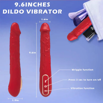 Realistic Wriggle Vibrator with Dual Pleasure