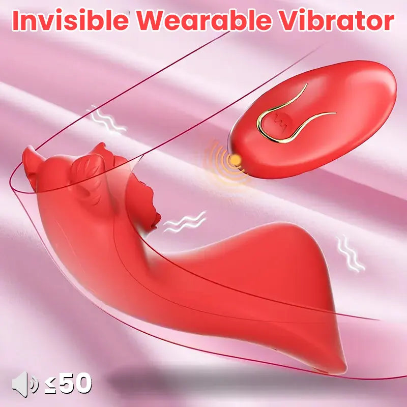 Remote-Control Rose Vibrator with Panty