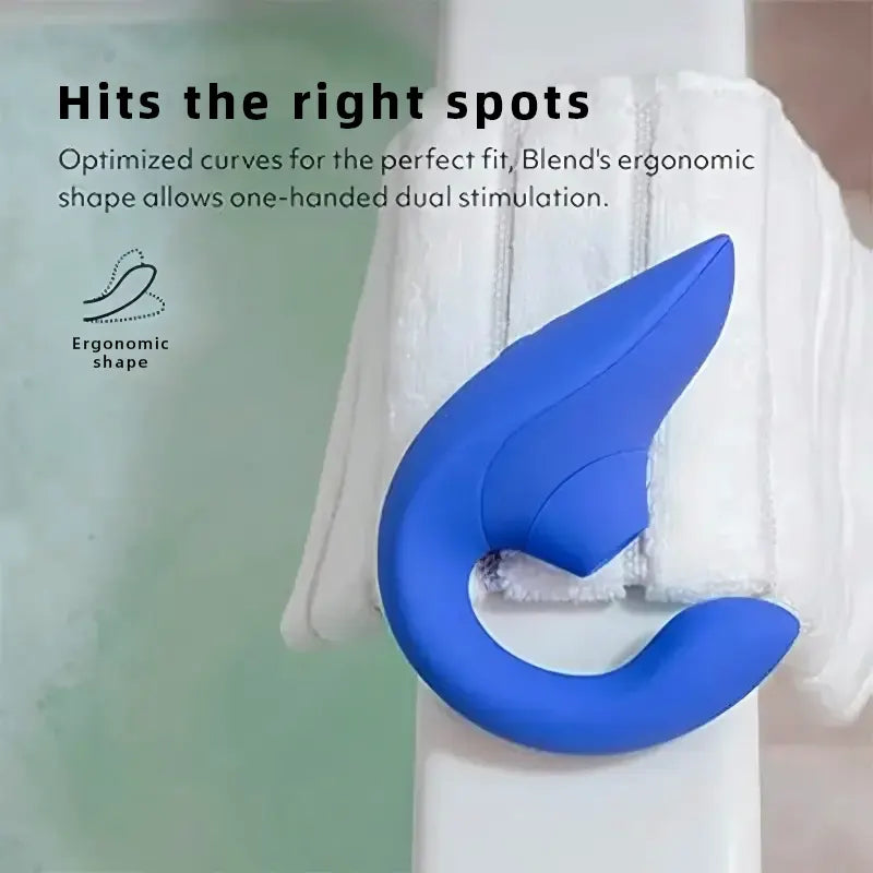Blue U-Shaped Mini Vibrator