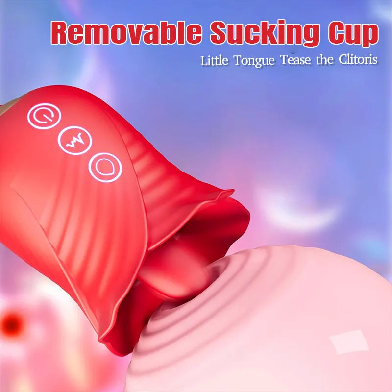 3-in-1 Clit Pump Vibrator with Remote &amp; Tongue Teaser
