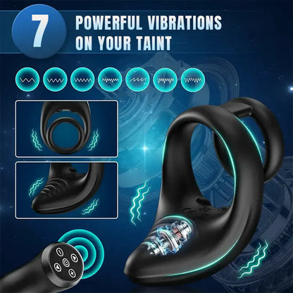 Remote-Control Taint Vibrating Cock Ring