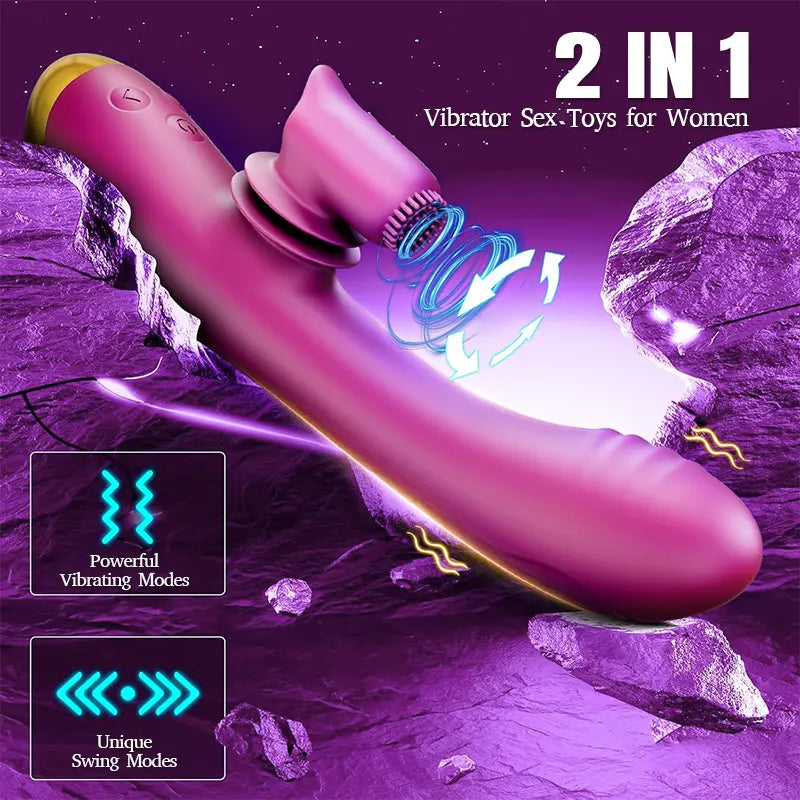 Brush Stimulation 2-in-1 G-spot Vibrator