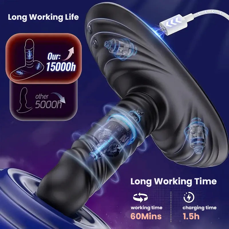 Triple-Motor Thrusting Prostate Vibrator