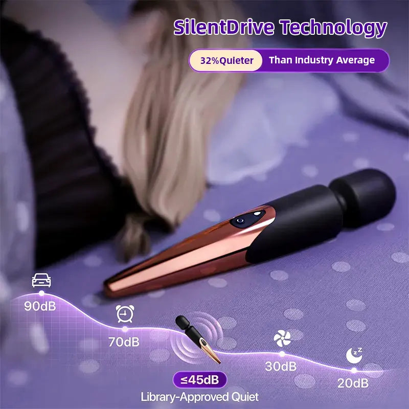 Rose Gold Female Wand Vibrator