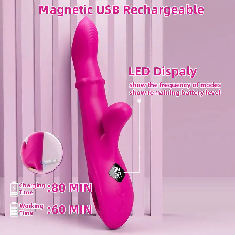 Sliding G-Spot Vibrator with Beads
