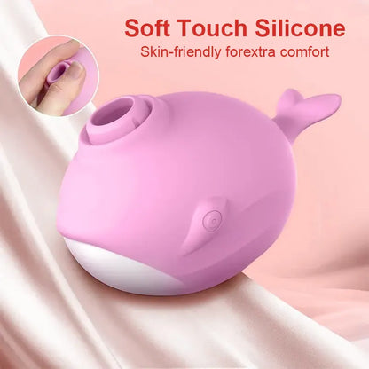 Whale-Shaped Suction Vibrator