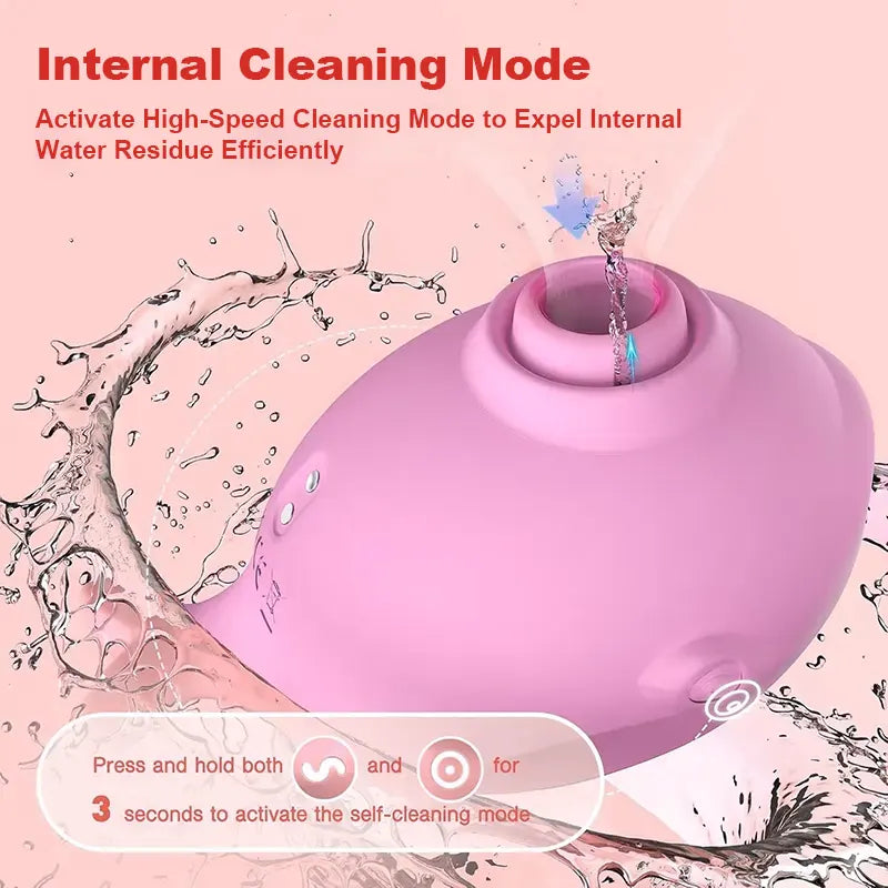 Whale-Shaped Suction Vibrator