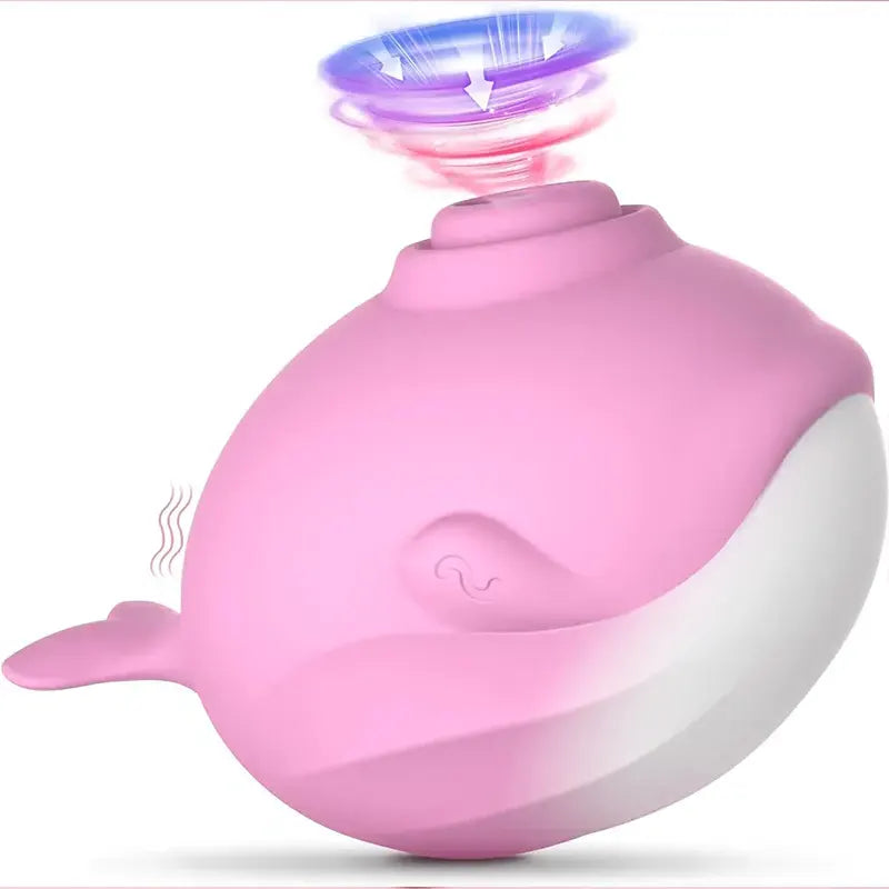 Whale-Shaped Suction Vibrator