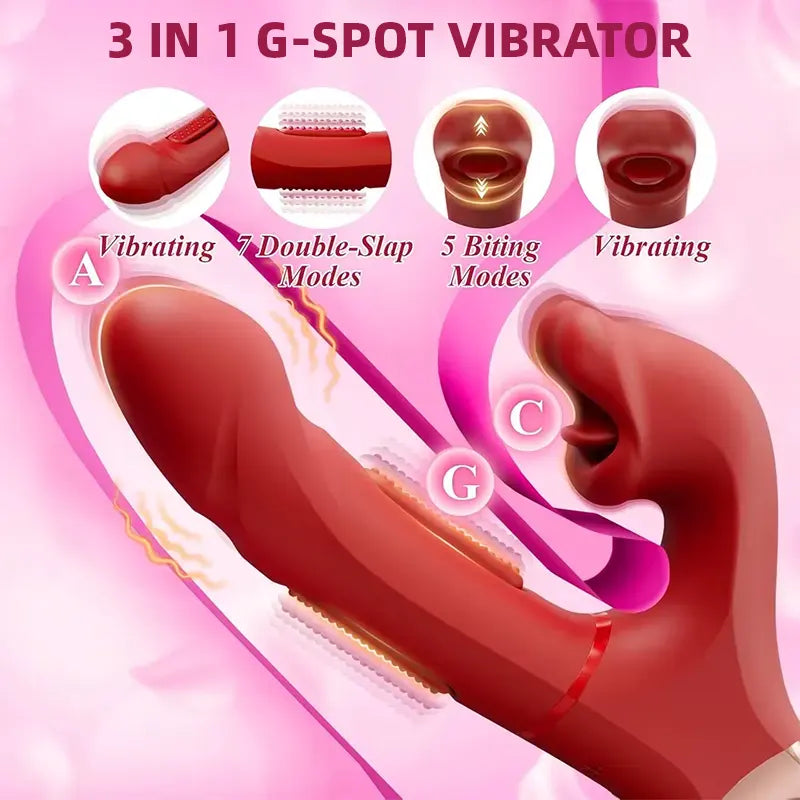 Rose Tongue Vibrator with Pull Ring