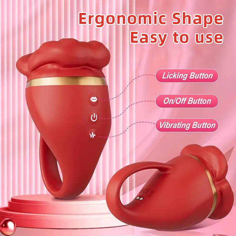 Rose Tongue Licking Vibrator