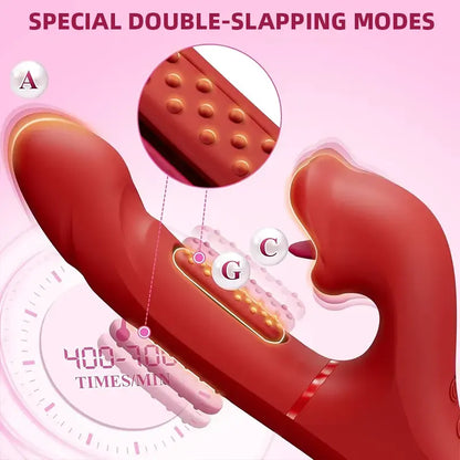 Rose Tongue Vibrator with Pull Ring