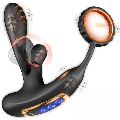 Prostate Massager with Vibrating Ring