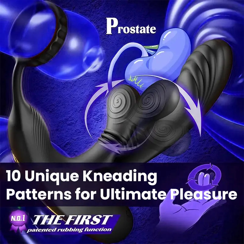 Prostate Massager with Vibrating Ring