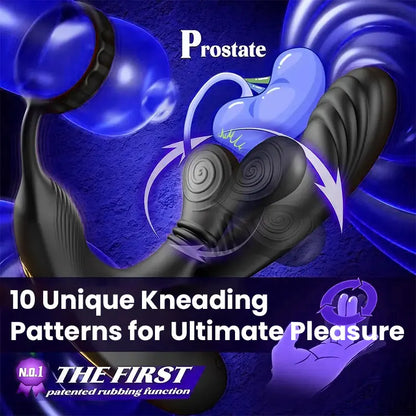 Prostate Massager with Vibrating Ring