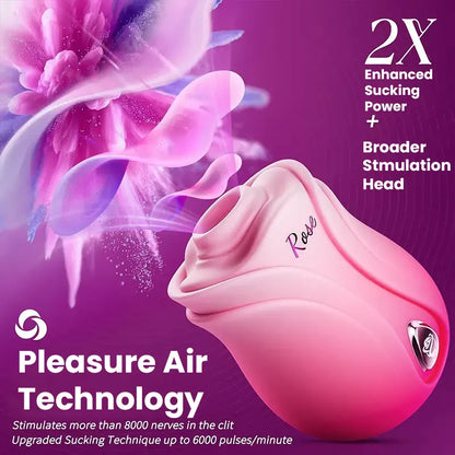 Rose-Shaped Clitoral Sucking Vibrator
