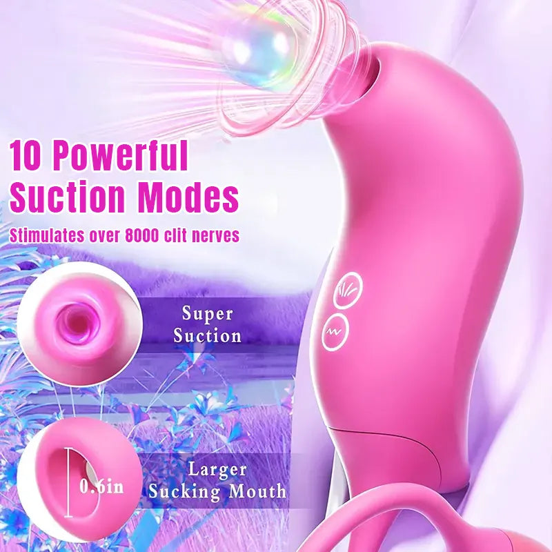 App-Controlled Sucking Vibrator
