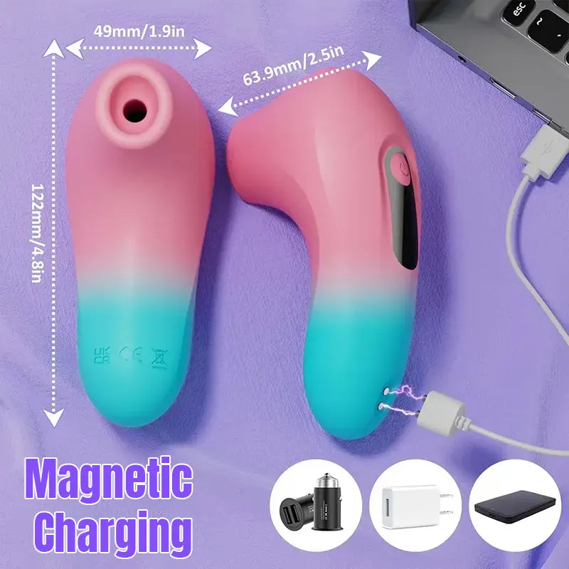 Remote-Controlled Sucking Vibrator