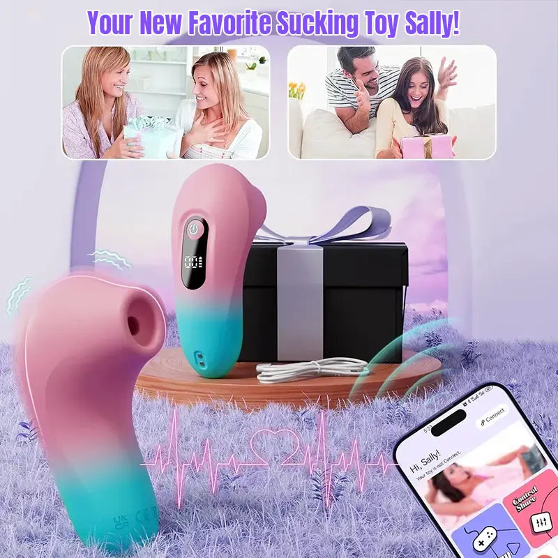 Remote-Controlled Sucking Vibrator