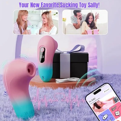 Remote-Controlled Sucking Vibrator