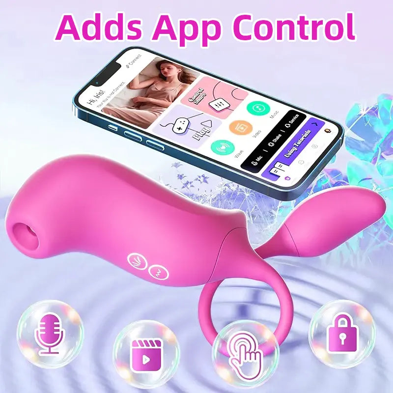 App-Controlled Sucking Vibrator