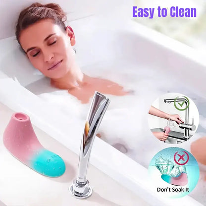 Remote-Controlled Sucking Vibrator