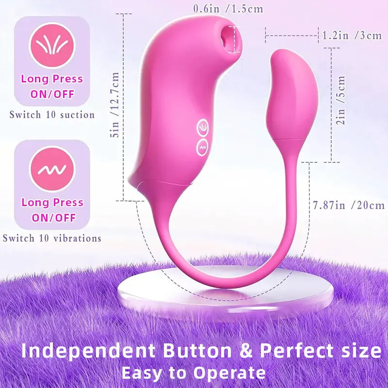 App-Controlled Sucking Vibrator