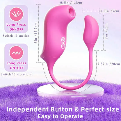 App-Controlled Sucking Vibrator