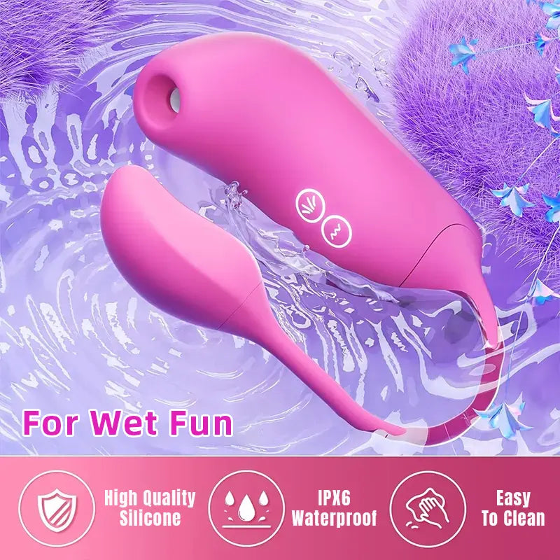 App-Controlled Sucking Vibrator