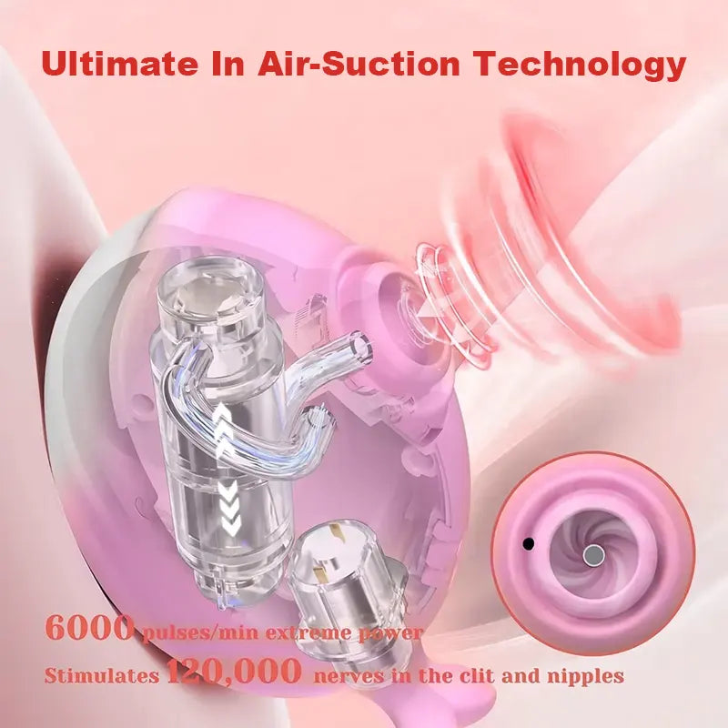 Whale-Shaped Suction Vibrator