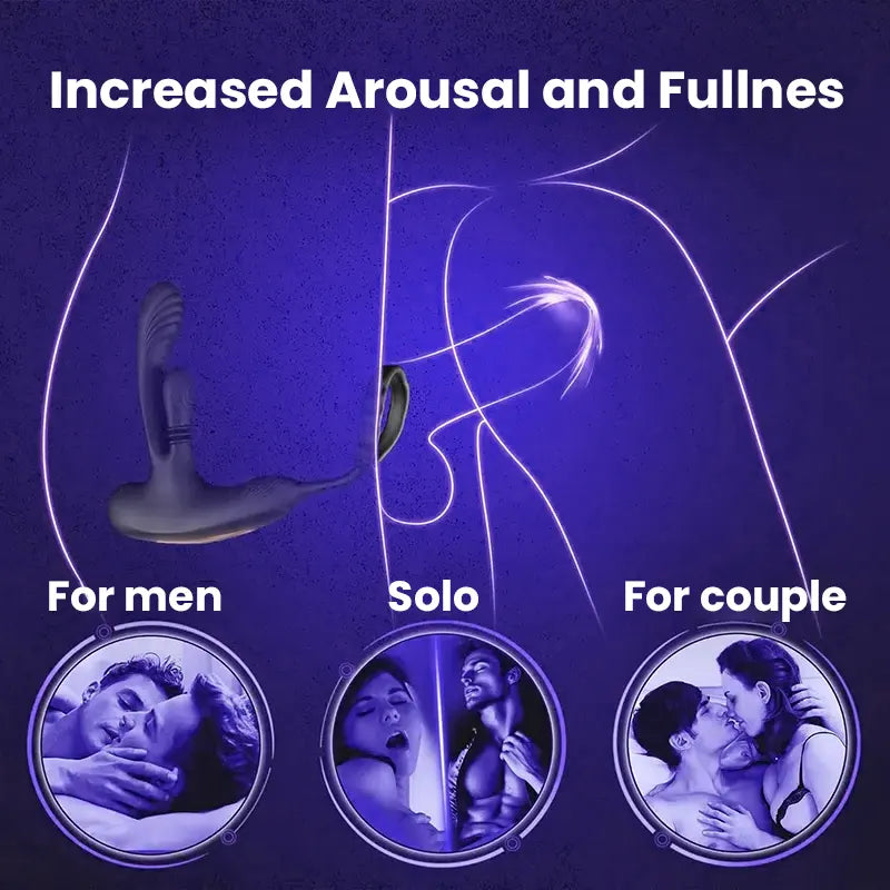 Prostate Massager with Vibrating Ring