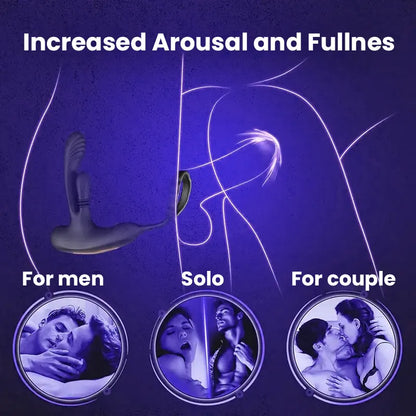 Prostate Massager with Vibrating Ring