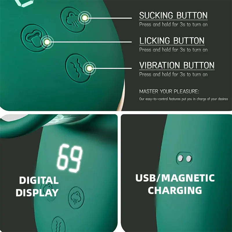 Suction Vibrator with Licking Egg