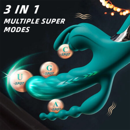 Triple Action Heated Rabbit Vibrator