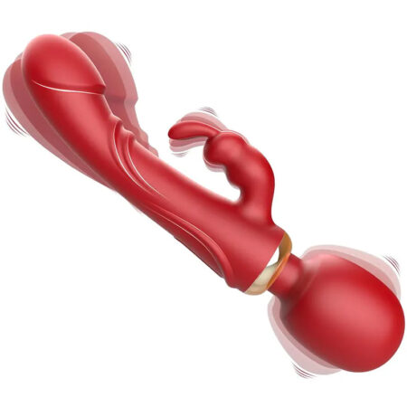 Dual-Ended Rabbit Wand Vibrator