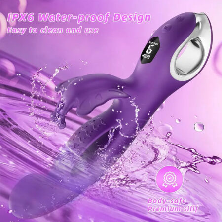 Dual Motor Vibrator with 10 Modes for G-Spot & Clitoral Pleasure