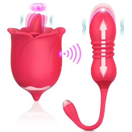 Rose Tongue & G-Spot Vibrating Erotica Set