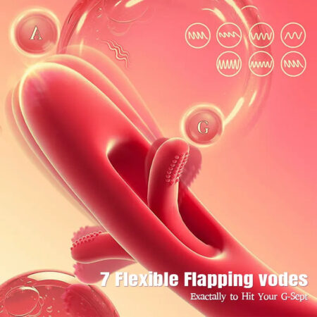Tapping G-spot Remote Control Tongue Clitoral Vibrator