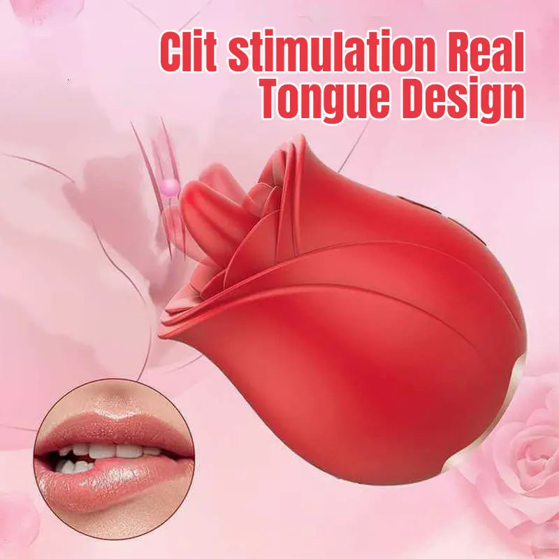 Vibrating Rose - 7 Tongue Licking Modes