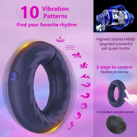 Adjustable Vibrating Ring for Men