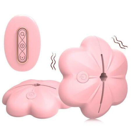 Wireless Rose Vibrating Nipple Clamps