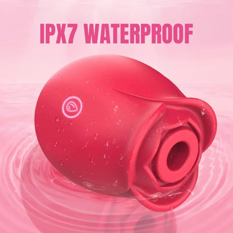 Red Rose Stimulator with Sucking & Vibration