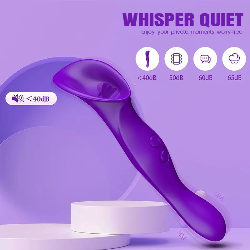Tongue Licking Vibrator with Suction Base