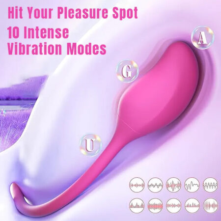 Pink Suction Vibrator with Egg