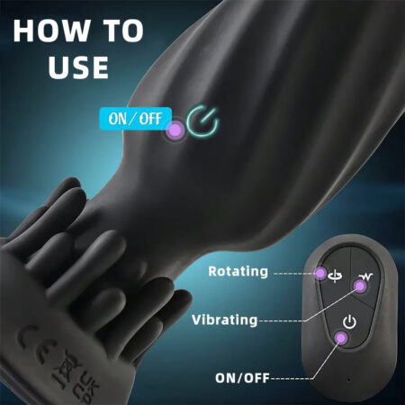 Rotating Vibrating Tentacle Anal Plug
