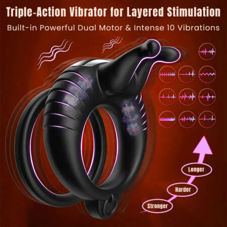 Remote-Control Couple’s Vibrating Cock Ring
